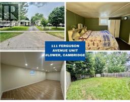 111 FERGUSON Avenue Unit# Lower, cambridge, Ontario
