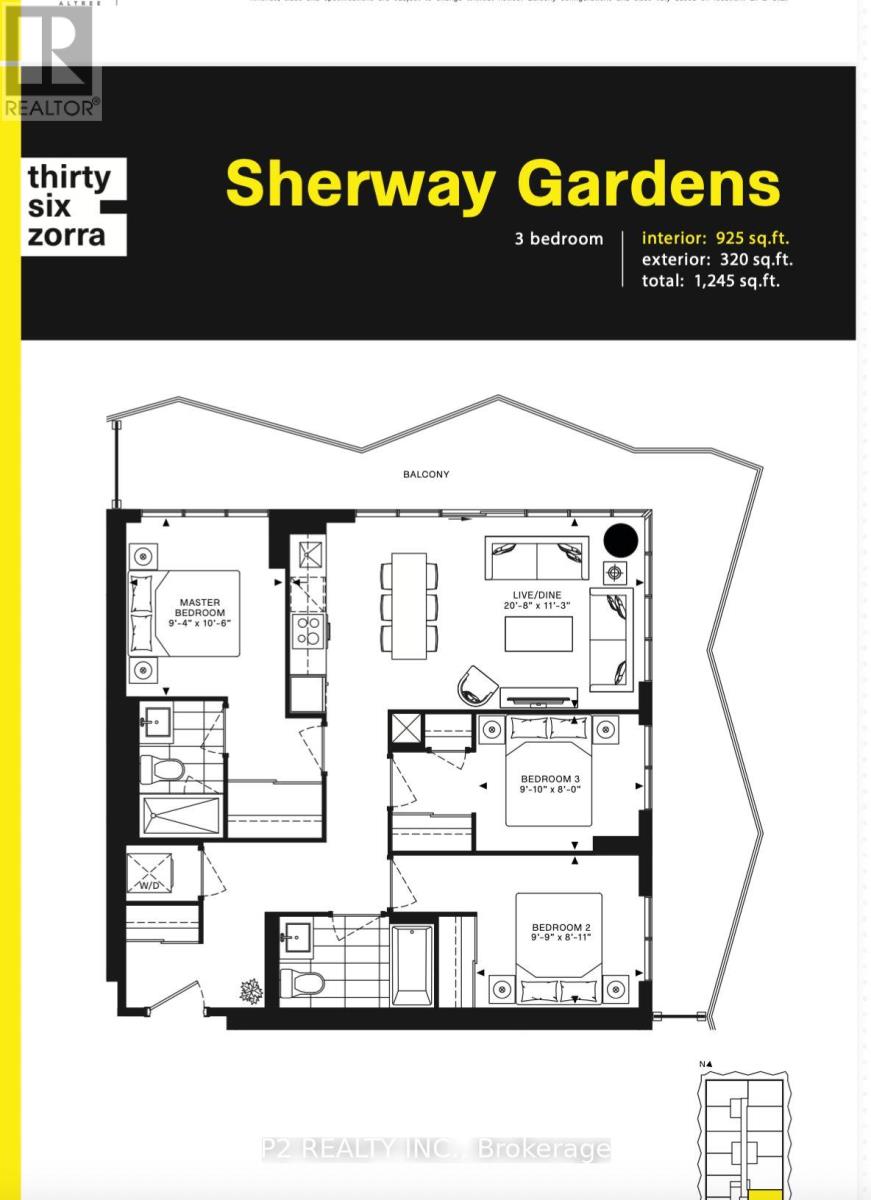 1708 - 36 Zorra Street, Toronto, Ontario  M8Z 0G5 - Photo 5 - W13845834
