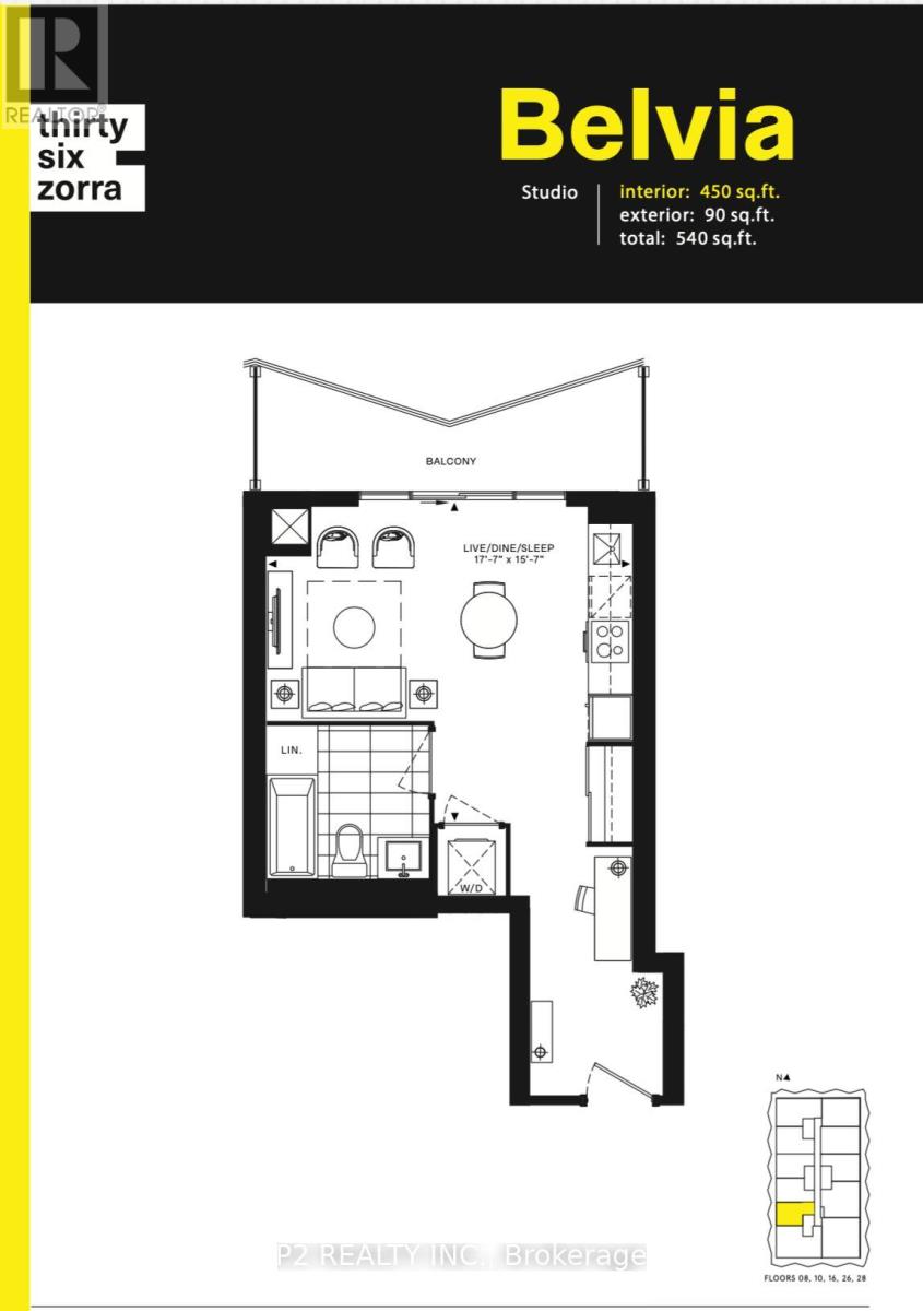 2610 - 36 Zorra Street, Toronto, Ontario  M8Z 0G5 - Photo 4 - W13845846