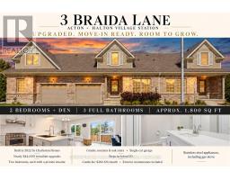 3 BRAIDA LANE, Halton Hills, Ontario