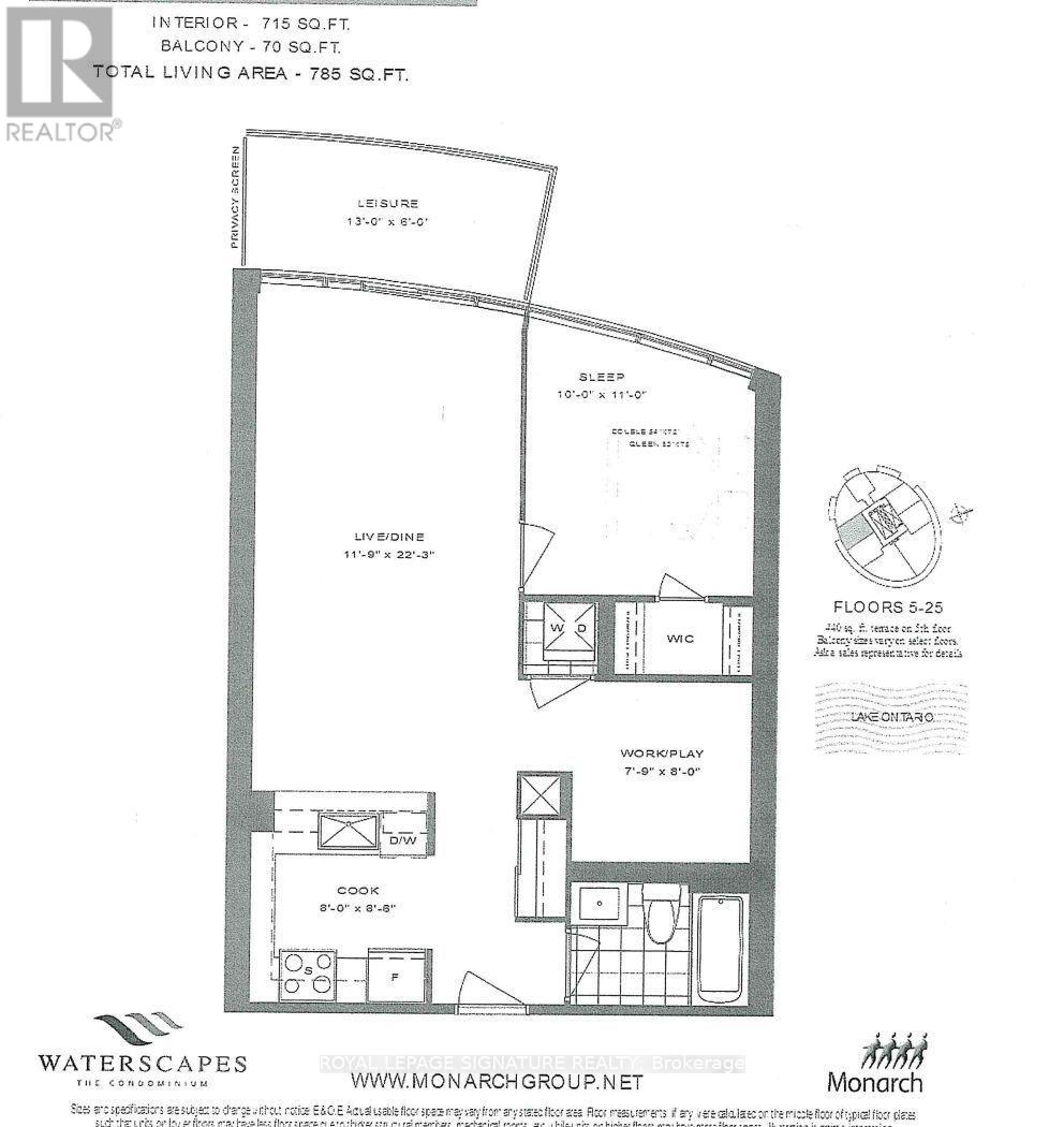 1905 - 80 Marine Parade Drive, Toronto, Ontario  M8V 0A3 - Photo 18 - W13850178