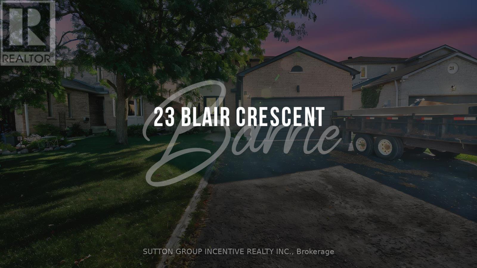 23 BLAIR CRESCENT, Barrie, Ontario
