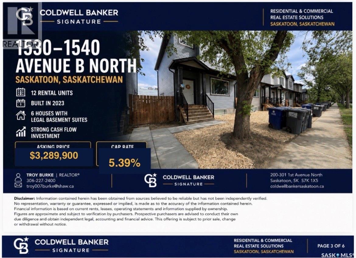 1530 B AVENUE N, saskatoon, Saskatchewan