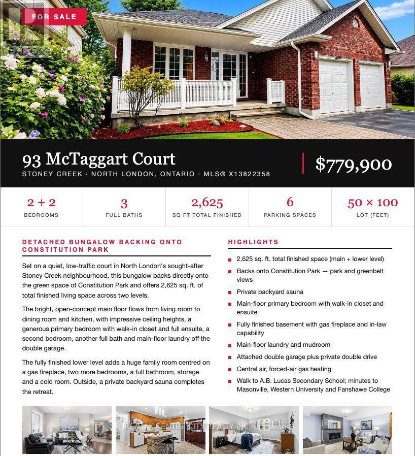 93 MCTAGGART COURT, London North, Ontario
