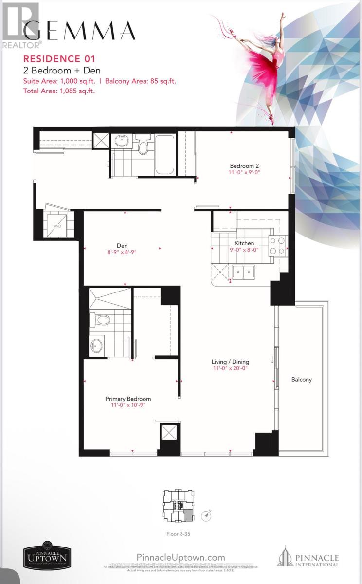 1701 - 15 WATER GARDEN W