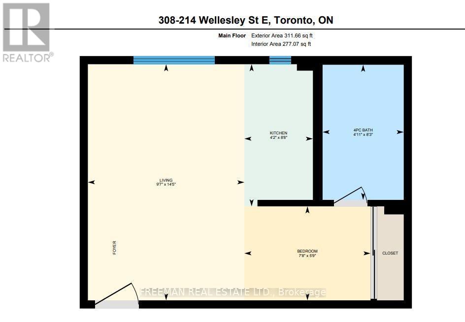 304 - 214 Wellesley Street, Toronto (Cabbagetown-South St. James Town), Ontario  M4X 1G2 - Photo 11 - C13871968
