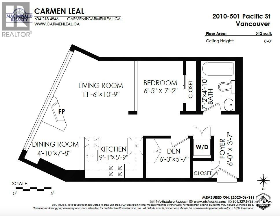 2210 501 Pacific Street, Vancouver, British Columbia  V6Z 2X6 - Photo 13 - R3173007