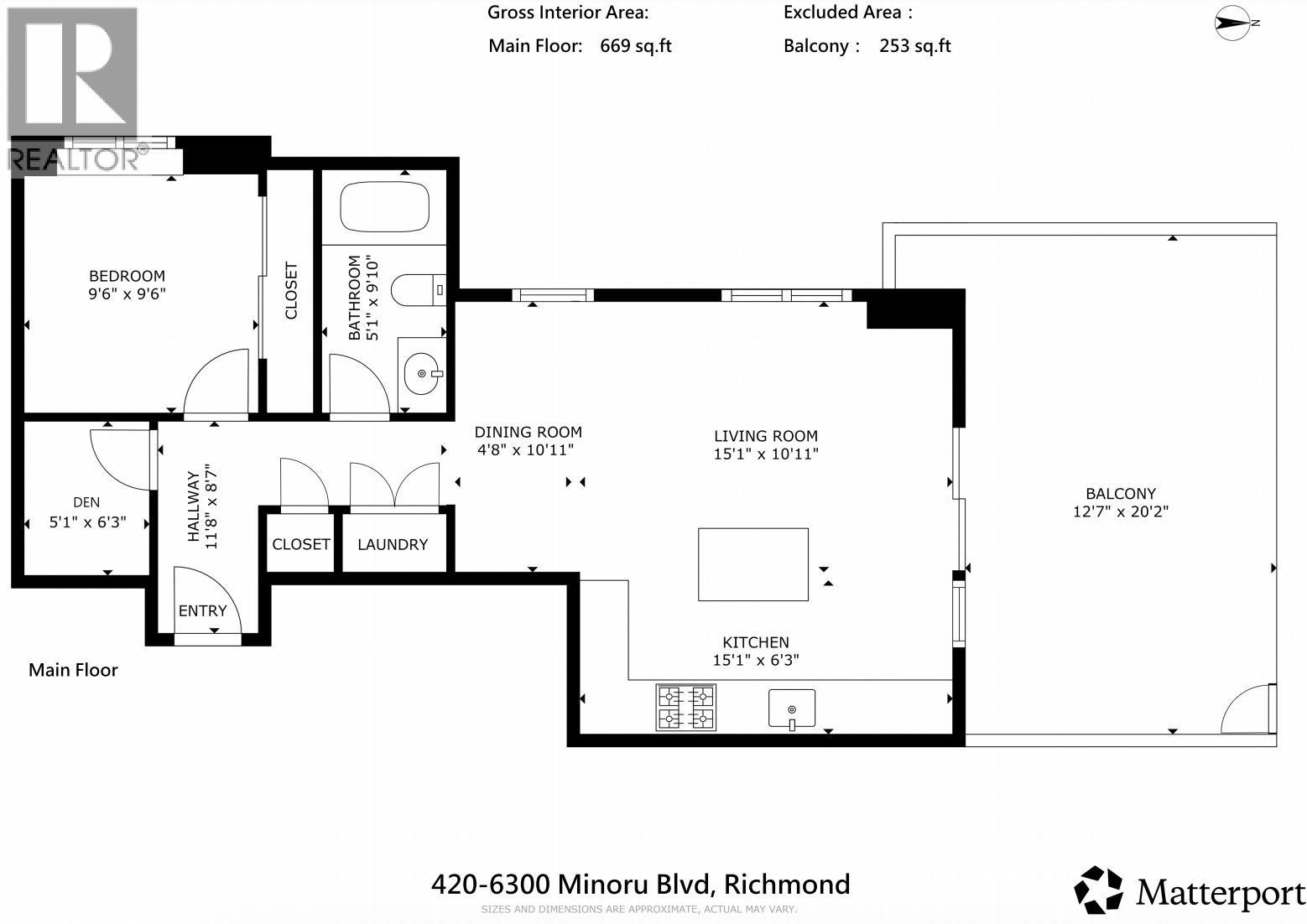 420 6300 Minoru Boulevard, Richmond, British Columbia  V6Y 0N1 - Photo 3 - R3173122