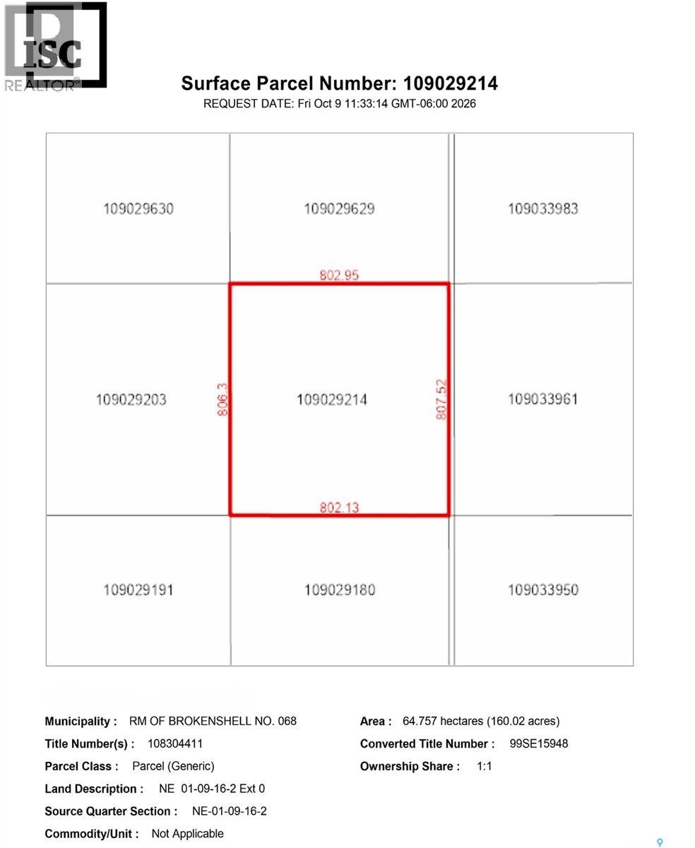 Legin 1/2 Section, Brokenshell Rm No. 68, Saskatchewan  S0G 0K1 - Photo 4 - SK050822