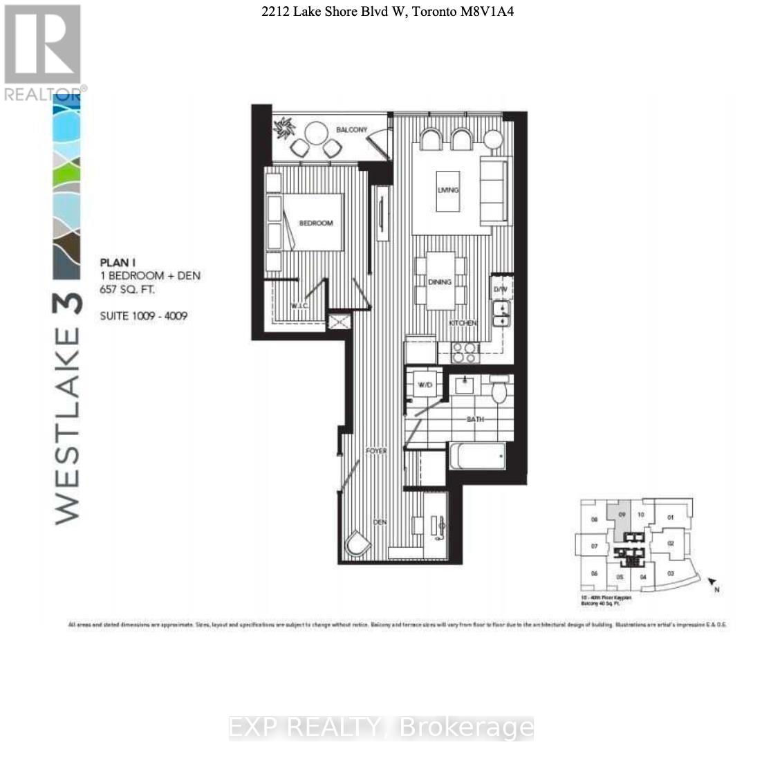 2509 - 2212 Lake Shore Boulevard W, Toronto, Ontario  M8V 1A4 - Photo 28 - W14028566