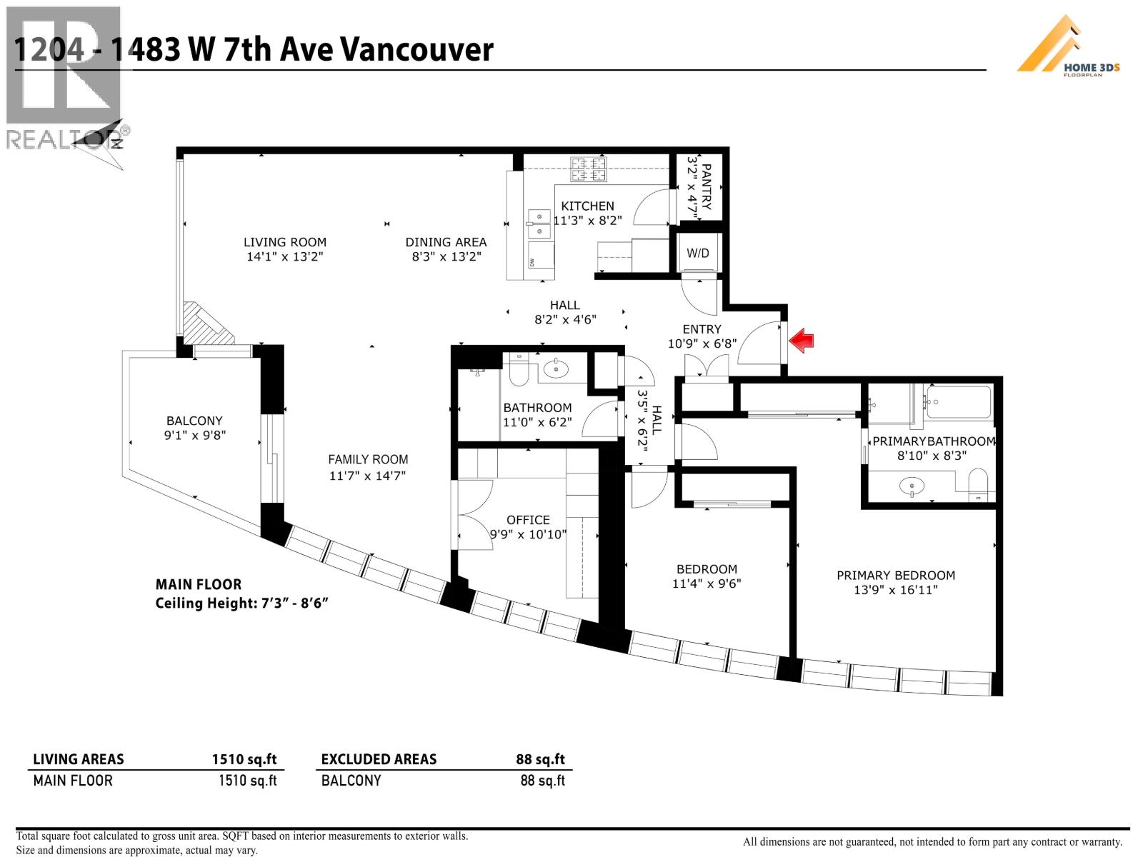 1204 1483 W 7th Avenue, Vancouver, British Columbia  V6H 4H6 - Photo 36 - R3174624