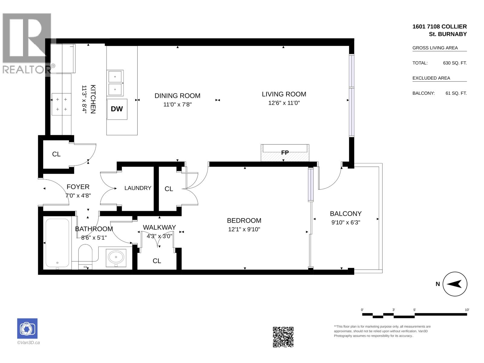 1601 7108 Collier Street, Burnaby, British Columbia  V5E 0A1 - Photo 27 - R3174954
