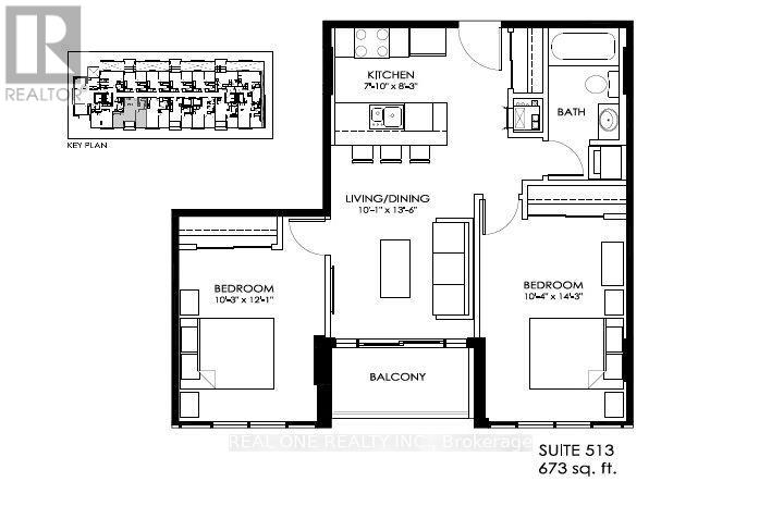 513 - 810 King Street W, Hamilton, Ontario  L8S 0A7 - Photo 2 - X14096008