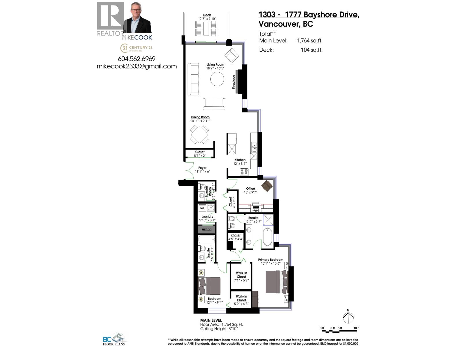 1303 1777 Bayshore Drive, Vancouver, British Columbia  V6G 3H2 - Photo 8 - R3177764