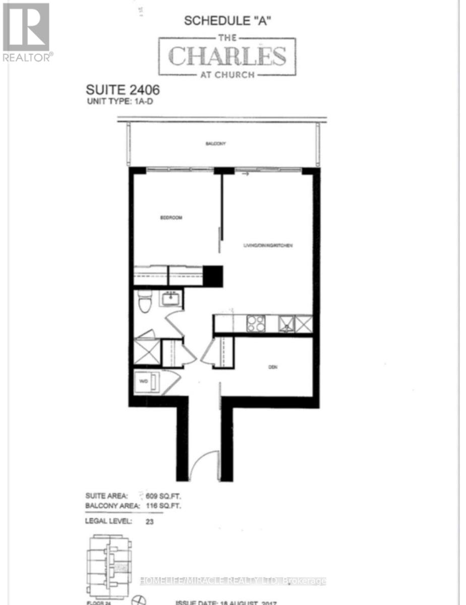 2407 - 634 Church Street, Toronto, Ontario  M4Y 0G9 - Photo 12 - C14104026
