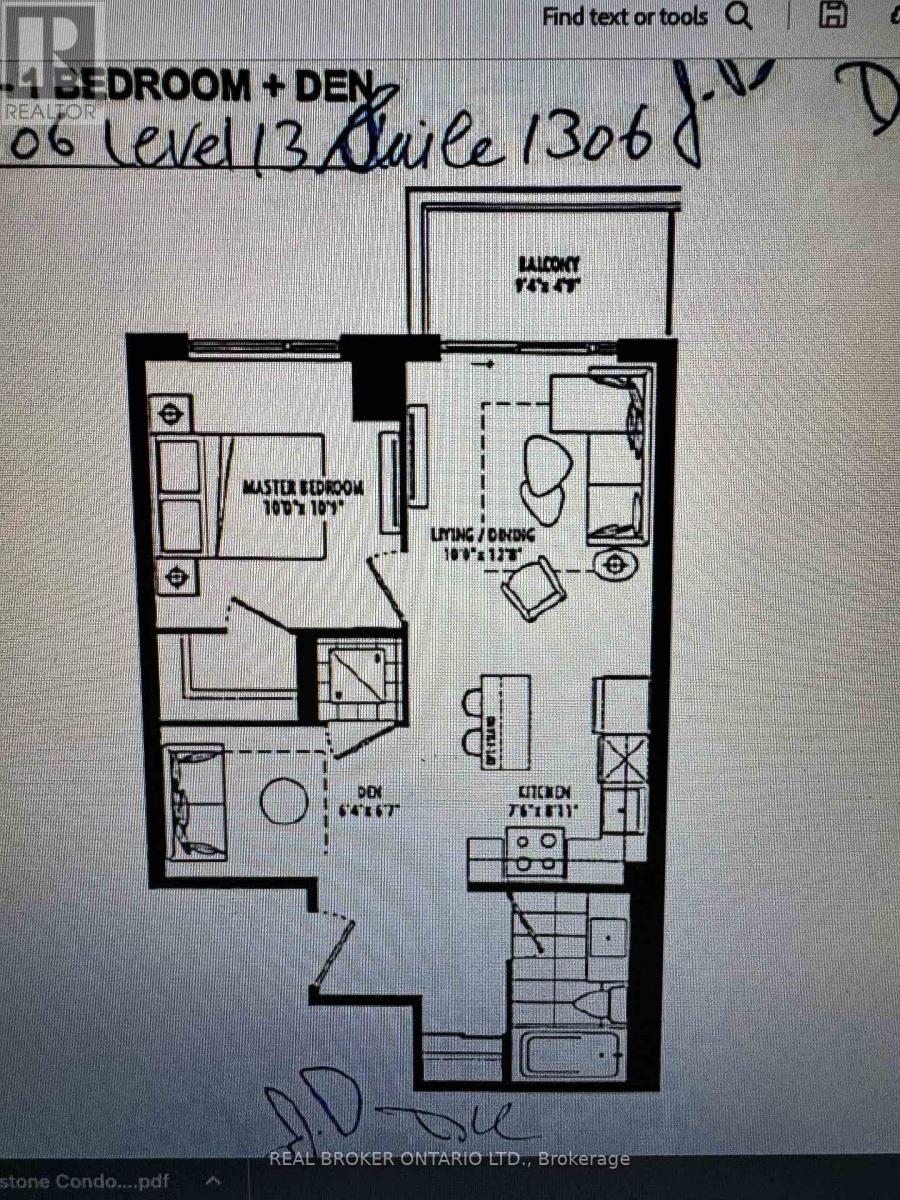 1306 - 204 Burnhamthorpe Road E, Mississauga, Ontario  L5A 0B3 - Photo 9 - W14125232